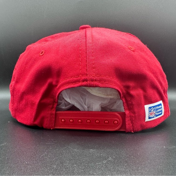 Vintage Kansas City Chiefs AJD Cap Corp Snapback Hat Cap Embroidered Red Yellow - Picture 3 of 9